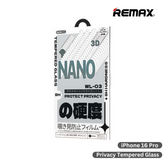 REMAX - WL-03 iPhone 16 Pro Future Ultra-Soft Series Tempered Glass (Privacy) - Light Grey
